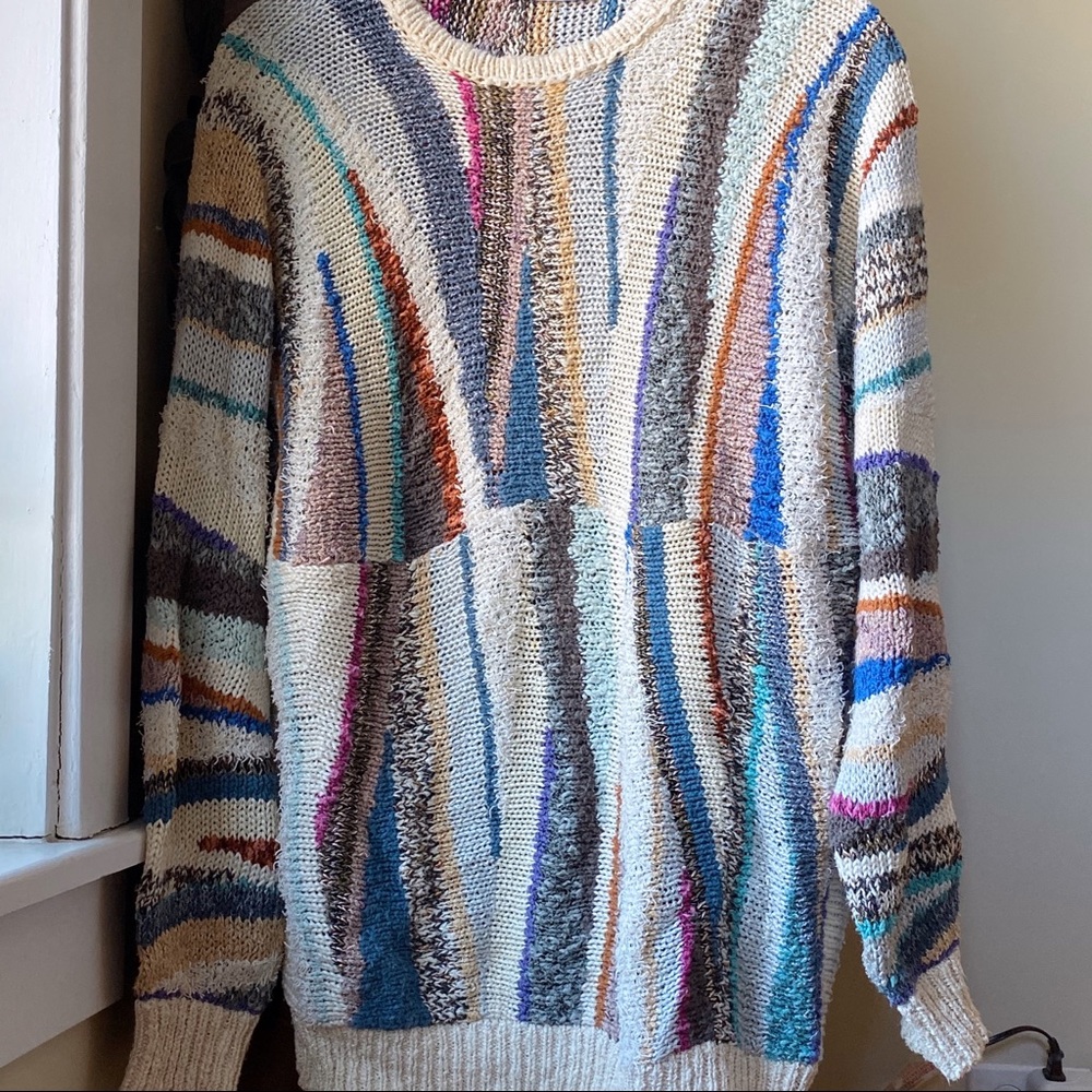 Vintage 80s Textured Knit Sweater